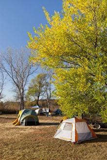 Autumn camping at Copper Breaks State Park, Texas Autumn camping at Copper Breaks State Park, Texas