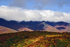 Autumn view of Southern Appalachian Mountains from Blue Ridge Parkway, near Grandfather Mountain Autumn view of Southern Appalachian Mountains from Blue Ridge Parkway, near Grandfather Mountain
