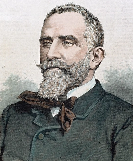 AZCARATE MENENDEZ, Gumersindo (1840-1917). Spanish politician and sociologist. Engraving AZCARATE MENENDEZ, Gumersindo (1840-1917). Spanish politician and sociologist. Engraving
