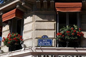 Detail of balcony, Ile de la Cite, Paris, France Detail of balcony, Ile de la Cite, Paris, France