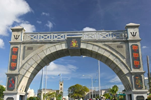 BARBADOS, Bridgetown, Independence Arch, The Careenage BARBADOS, Bridgetown, Independence Arch, The Careenage