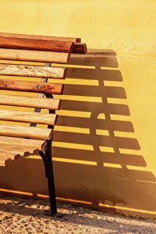 Danita Delimont RF Images Prints: Bench and shadow