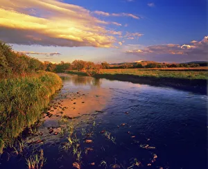 The Big Hole River at last light near Jackson Montana The Big Hole River at last light near Jackson Montana