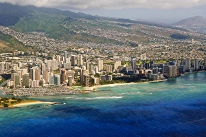 Big Island, Hawaii. Aerial of Honolulu Oahu, Hawaii Big Island, Hawaii. Aerial of Honolulu Oahu, Hawaii