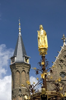 The Binnenhof inner court and the Knights Hall at The Hague in the province of South Holland The Binnenhof inner court and the Knights Hall at The Hague in the province of South Holland