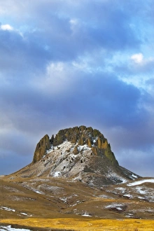 Birdtail Butte in stormy light near Cascade Montana Birdtail Butte in stormy light near Cascade Montana