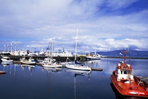 Boats in the Old Harbour of Midbakki, Reykjavik Iceland Boats in the Old Harbour of Midbakki, Reykjavik Iceland