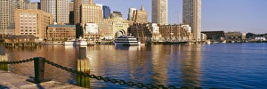 The Boston skyline from across Four Point Channel from Courthouse Plaza, Boston The Boston skyline from across Four Point Channel from Courthouse Plaza, Boston