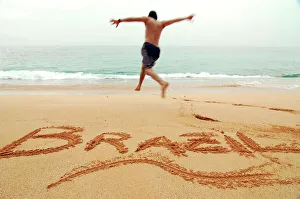 Beach Vacation In Brazil Prints: BRAZIL. Barechest
