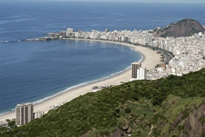 Brazil, Rio de Janeiro- view of Copacabana beach from Sugar Loaf mountain Brazil, Rio de Janeiro- view of Copacabana beach from Sugar Loaf mountain