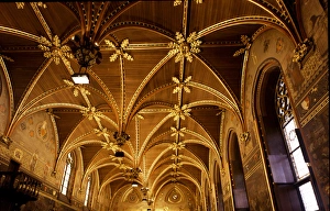 Bruges - The Gothic Hall, 14th cent. BELGIUM Copyright: AAACollectionLtd Bruges - The Gothic Hall, 14th cent. BELGIUM Copyright: AAACollectionLtd