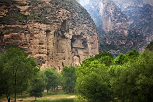 Buddha Statue Cliff Carving Binglin Si Bright Spirit Buddhist Temple Lanzhou Gansu China Buddha Statue Cliff Carving Binglin Si Bright Spirit Buddhist Temple Lanzhou Gansu China