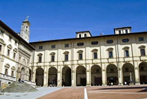The building of Fraternita dei Laici and Loggia del Vasari, Piazza Vasari or Piazza Grande The building of Fraternita dei Laici and Loggia del Vasari, Piazza Vasari or Piazza Grande