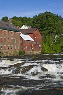 Mill buildings on the Black River in Springfield, Vermont Mill buildings on the Black River in Springfield, Vermont