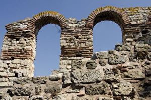 Bulgaria, Nessebur (aka Nessebar). Ruins of St Bulgaria, Nessebur (aka Nessebar). Ruins of St
