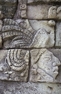 CA, Honduras Mayan wall carvings at Copan Ruinas CA, Honduras Mayan wall carvings at Copan Ruinas