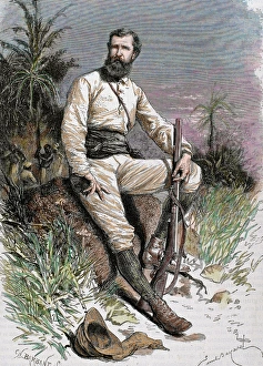 Cameron, Verney Lovett (1844-1894). British traveler and explorer. Engraving by Barbant Cameron, Verney Lovett (1844-1894). British traveler and explorer. Engraving by Barbant