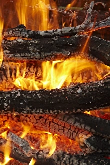 Campfire, Central Otago, South Island, New Zealand Campfire, Central Otago, South Island, New Zealand