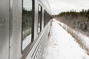 Canada, Alberta. VIA Rail Snow Train between Edmonton & Jasper Canada, Alberta. VIA Rail Snow Train between Edmonton & Jasper