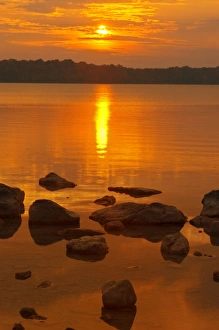 Canada, Bruce Peninsula. Sunset on Berford Lake Canada, Bruce Peninsula. Sunset on Berford Lake
