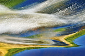 Canada, Manitoba, Nopiming Provincial Park. Bird River detail at Tulabi Falls. Credit as Canada, Manitoba, Nopiming Provincial Park. Bird River detail at Tulabi Falls. Credit as