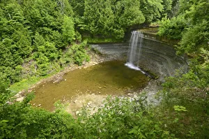 Canada, Ontario, Manitoulin Island. Kagawong River at Bridal Veil Falls. Credit as Canada, Ontario, Manitoulin Island. Kagawong River at Bridal Veil Falls. Credit as