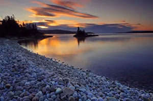 Canada, Ontario, Rossport. Lake Superior at dawn Canada, Ontario, Rossport. Lake Superior at dawn