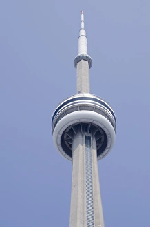 Canada, Ontario, Toronto. Downtown CN Tower, rooftop view Canada, Ontario, Toronto. Downtown CN Tower, rooftop view