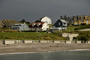 Canada, Quebec, Perce. Popular resort town along the St. Lawrence river. IMAGE RESTRICTED Canada, Quebec, Perce. Popular resort town along the St. Lawrence river. IMAGE RESTRICTED