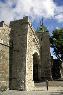 Canada, Quebec, Quebec City. Upper Town, historic walled city, St. Louis Arch. IMAGE RESTRICTED Canada, Quebec, Quebec City. Upper Town, historic walled city, St. Louis Arch. IMAGE RESTRICTED