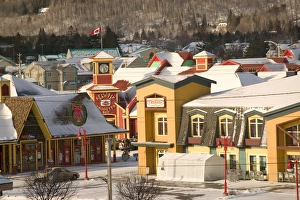 Canada-Quebec-The Laurentians: St. Sauveur des Monts, Shopping Village Detail / Winter Canada-Quebec-The Laurentians: St. Sauveur des Monts, Shopping Village Detail / Winter