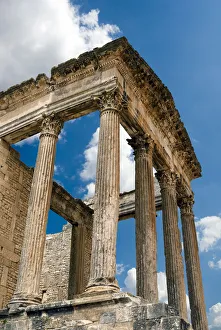 The Capitol, Dougga Archaeological Site, UNESCO World Heritage Site, Tunisia, North The Capitol, Dougga Archaeological Site, UNESCO World Heritage Site, Tunisia, North