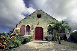 Caribbean, Antigua. Old Angelican Church, Liberta village Caribbean, Antigua. Old Angelican Church, Liberta village