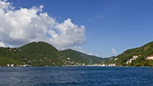 Caribbean. BVI. View of Sopers Hole harbor on the west end of Tortola Caribbean. BVI. View of Sopers Hole harbor on the west end of Tortola