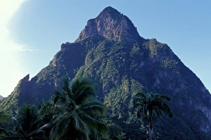 Caribbean, BWI, St. Lucia, Pitons, Anse Chastenet Caribbean, BWI, St. Lucia, Pitons, Anse Chastenet
