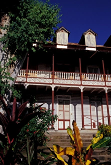 Caribbean, BWI, St. Lucia, Soufriere, buildings Caribbean, BWI, St. Lucia, Soufriere, buildings