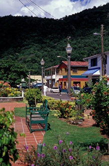 Caribbean, BWI, St. Lucia, Waterfront, Soufriere Caribbean, BWI, St. Lucia, Waterfront, Soufriere
