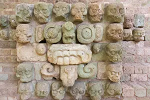 Carving at Copan Ruins, Maya Site of Copan, UNESCO World Heritage site, Honduras Carving at Copan Ruins, Maya Site of Copan, UNESCO World Heritage site, Honduras