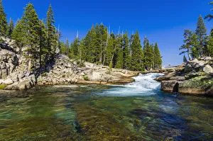 Cascade on the Tuolumne River, Tuolumne Meadows, Yosemite National Park, California, USA Cascade on the Tuolumne River, Tuolumne Meadows, Yosemite National Park, California, USA