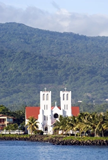 Catholic Church in Apia, Upolo Island, Western Samoa Catholic Church in Apia, Upolo Island, Western Samoa