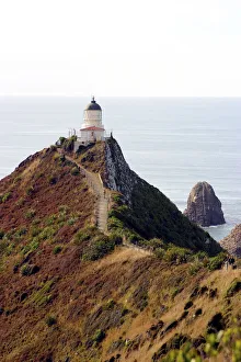 Catlins, Otago, Nugget Point, New Zealand. A lighthouse in the deep southern region of Catlins, Otago, Nugget Point, New Zealand. A lighthouse in the deep southern region of