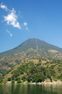 Central America, Guatemala, Western Highlands, Lake Atitlan. San Pedro volcano, one Central America, Guatemala, Western Highlands, Lake Atitlan. San Pedro volcano, one