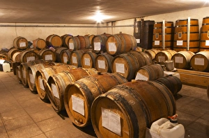 Chapoutier winery, the storage room for spirits and marc. Chapoutier is one of the Chapoutier winery, the storage room for spirits and marc. Chapoutier is one of the