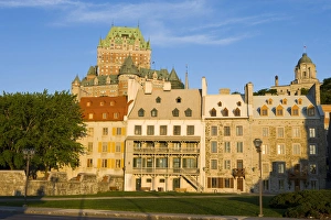 The Chateau Frontenac rises above the buildings in the Old Port section of Quebec The Chateau Frontenac rises above the buildings in the Old Port section of Quebec