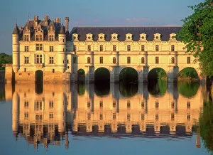 Prints of Chenonceau Chateau, River Cher, Loir-et-Cher, Loire Valley, France Images Dated 2011 May: Chenonceau Chateau Print - Loire Valley Landscape