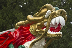 Chinese dragonboat figurehead, Stanley Park, Vancouver, British Columbia, Canada Chinese dragonboat figurehead, Stanley Park, Vancouver, British Columbia, Canada