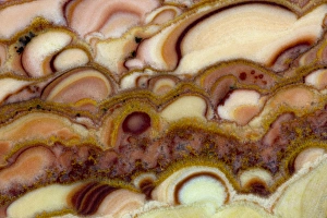 Macro Mineral Photography Prints: Circle pattern of Onyx Stone