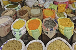 Colorful spices at the vegetable market, Udaipur, India Colorful spices at the vegetable market, Udaipur, India