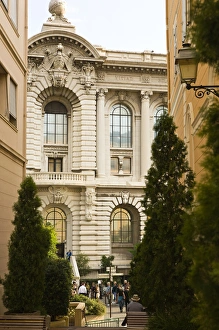 Colorful streets of the Palace and Fortress Museums area of Monte-Carlo in Monaco Colorful streets of the Palace and Fortress Museums area of Monte-Carlo in Monaco