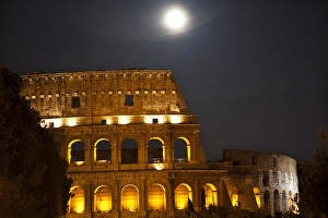 Colosseum Moon Stars Night Rome Italy Built by Vespacian Resubmit--In response Colosseum Moon Stars Night Rome Italy Built by Vespacian Resubmit--In response